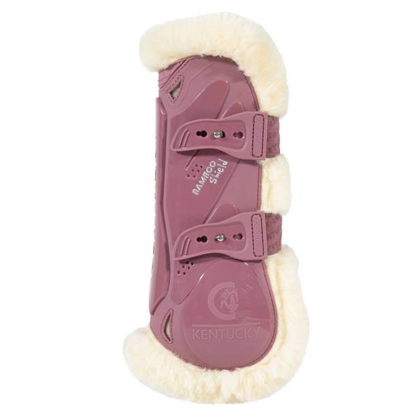 Kentucky Bamboo Vegan Sheepskin Tendon Boots Elastic na przednie nogi - różowe