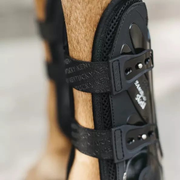Kentucky Bamboo Tendon Boots Elastic na przednie nogi - czarne