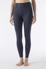 Legginsy z wysokim stanem i lejem kolanowym Equiline Carbek - granatowe
