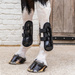 Kentucky ochraniacze Tendon Boots Bamboo Velcro - czarne