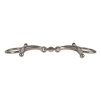 Velari wędzidło Full Cheek Bit Double Jointed Stainless Steel 16 mm