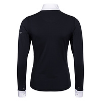 Damska koszula konkursowa Kingsland Classic Women's Long-Sleeved with Standing Collar - granatowa