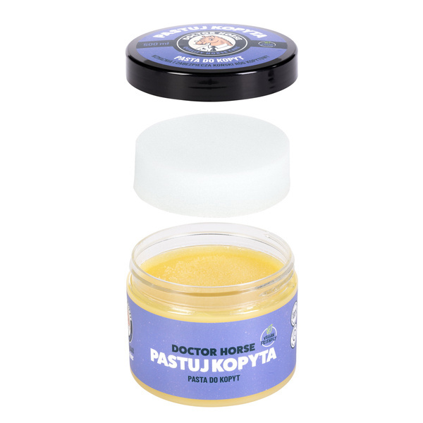 Pasta do kopyt Doctor Horse Pastuj kopyta - słoik z gąbką 100ml