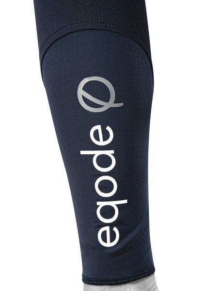 Bryczesy z wysokim stanem Eqode by Equiline Darcey z pełnym lejem Q-Grip - granatowe