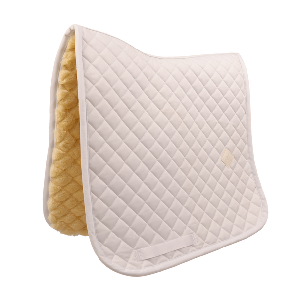 Kentucky czaprak Skin Friendly Saddle Pad Sheepskin Diamond - biały