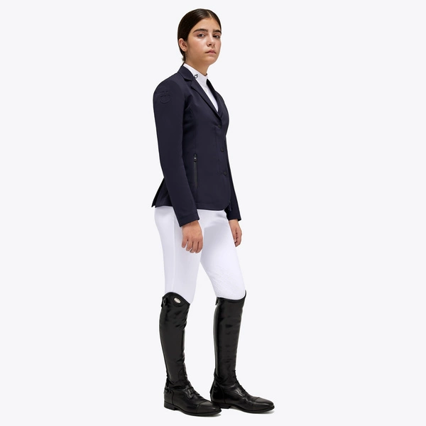 Dziewczęcy frak Cavalleria Toscana Revo GGA018 - granatowy