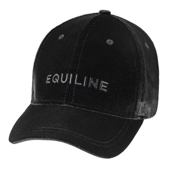 Czapeczka Equiline Velvet Garg - czarna