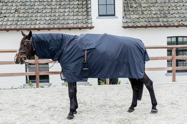 Kentucky derka przeciwdeszczowa do jazdy RainCoat Hurricane - granatowa
