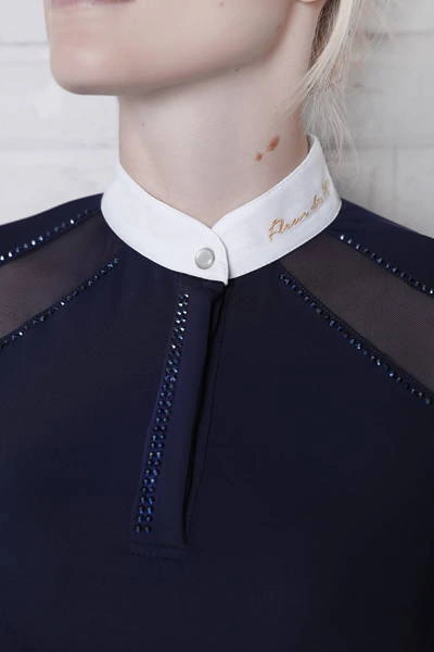 Koszula konkursowa Fleur de Lys Poppy - granatowa