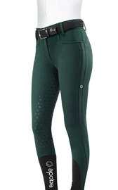 Bryczesy z wysokim stanem Eqode by Equiline Darcey z pełnym lejem Q-Grip - ciemna zieleń