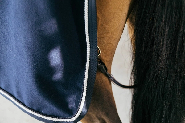 Derka wełniana Kentucky Fleece Rug Vegan Wool - granatowa