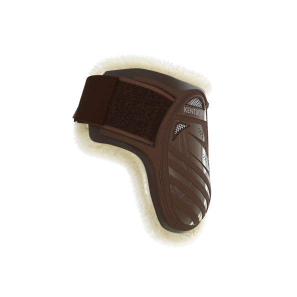 Kentucky Vegan Sheepskin Young Horse Fetlock na zadnie nogi - brązowe