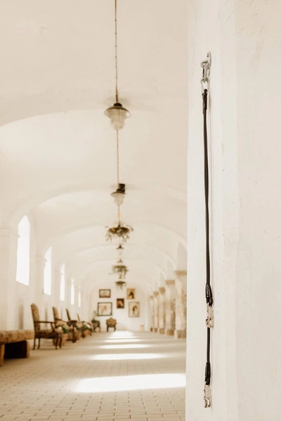 Kentucky Horse Box Lead & Cross Ties Silicone - czarny