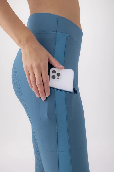 Legginsy z wysokim stanem Equiline Erefh - szmaragdowe