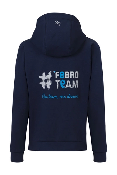 Bluza rozpinana #FebroTeam - granatowa