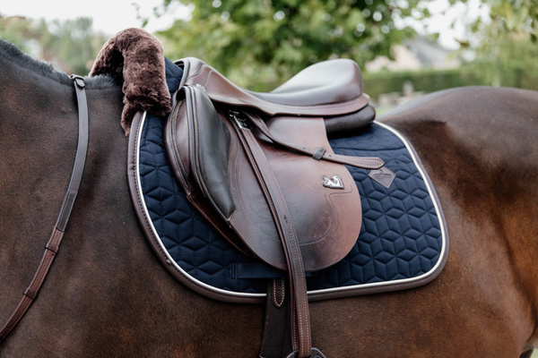 Kentucky czaprak Skin Friendly Star Quilting - granatowy