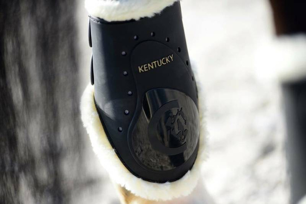 Kentucky ochraniacze Sheepskin Elastic - czarne