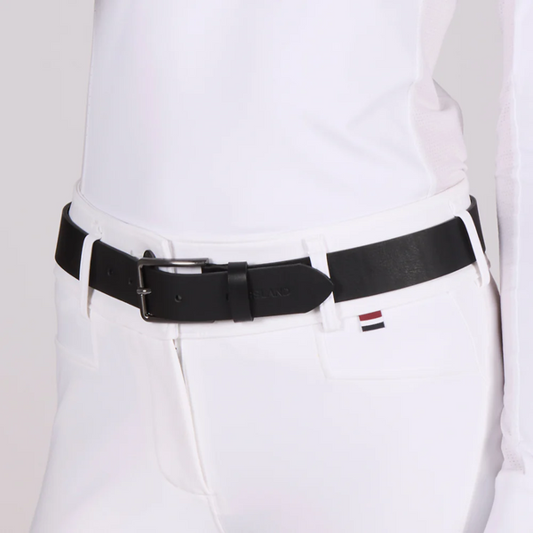 Pasek Kingsland Classic Unisex Leather Belt - czarny