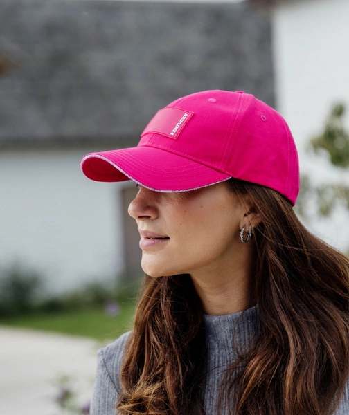 Kentucky czapka Rubber Logo - różowa