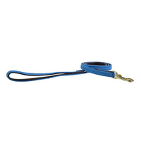 Pleciona smycz Kentucky Nylon 1,2m - błękitna