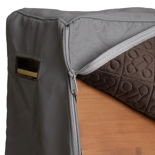 Pokrowiec na dużą skrzynkę na szczotki Show Grooming Box Cover - szary - Kentucky Grooming Deluxe