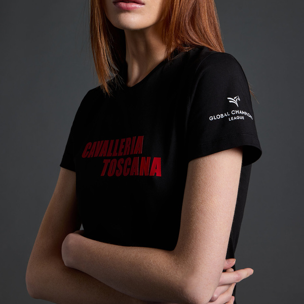 Koszulka damska Cavalleria Toscana x Rome Gladiators - czarna