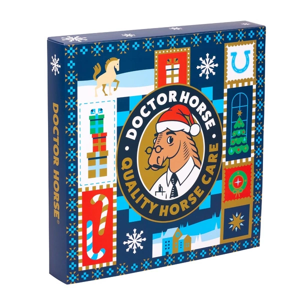 Kalendarz adwentowy Mikołaj Doctor Horse - granatowy