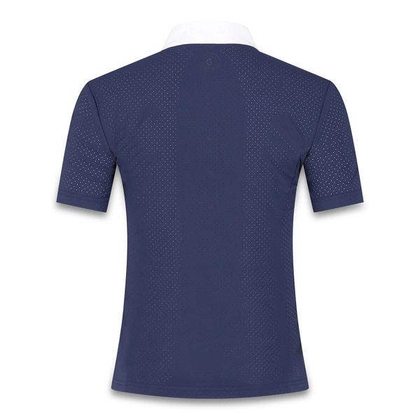 Damska koszula konkursowa z krótkim rękawem Kentucky Heritage Air - granatowa