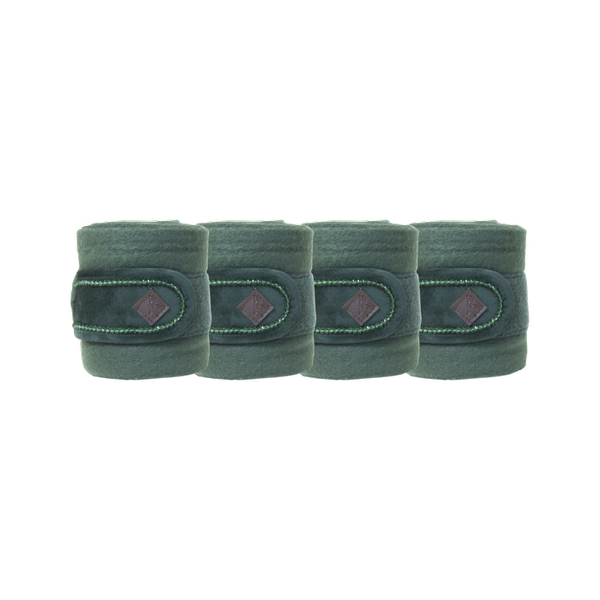 Kentucky bandaże polarowe Velvet Pearls - zielone