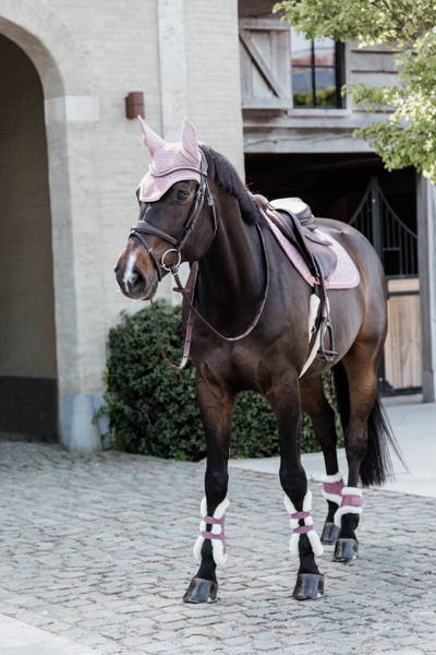 Kentucky Vegan Sheepskin Young Horse Fetlock na zadnie nogi - różowe