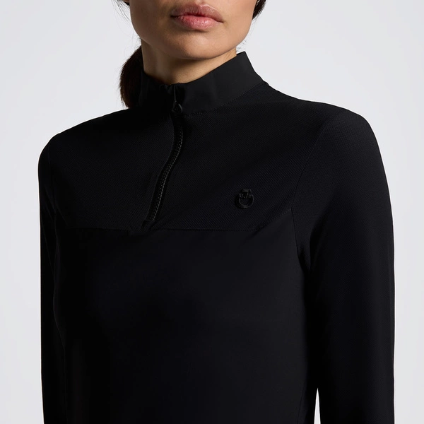 Koszulka Jersey Perforated Inserts Training Polo Cavalleria Toscana - czarna