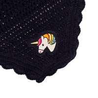 Kentucky nauszniki Wellington Wave Unicorn - czarne