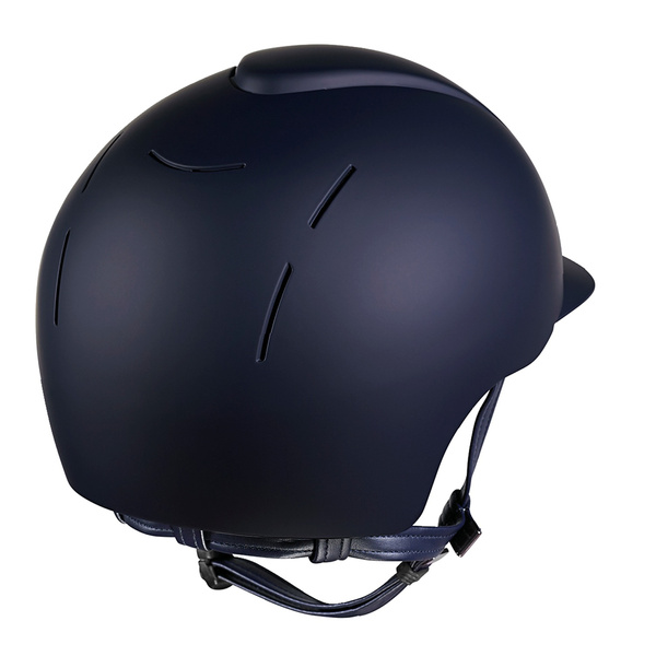 Kask KEP Smart Matt - granatowy z brązowymi paskami