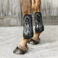 Kentucky Bamboo Tendon Boots Elastic na przednie nogi - czarne