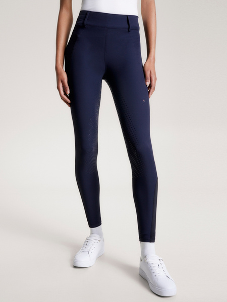 Legginsy Tommy Hilfiger Hudson - granat desert sky