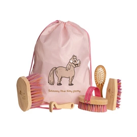 Zestaw szczotek Sammy Kids Pony Kentucky Grooming Deluxe - różowy