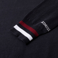 DamskI sweterek Kingsland Classic Knitted V-Neck - granatowy