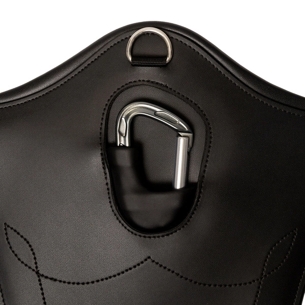 Kentucky anatomiczny popręg Anatomic Stud Girth z fartuchem - czarny