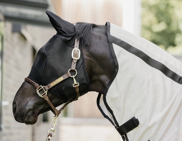 Kentucky maska na owady Classic - z uszami czarna