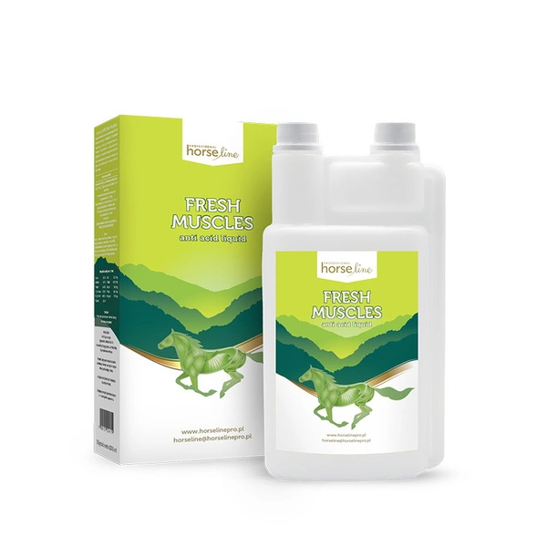 HorseLinePRO Fresh Muscles Odkwaszacz dla koni doping free 1000ml