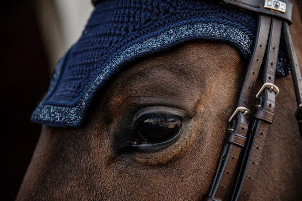 Kentucky nauszniki Wellington Glitter Stone - granatowe