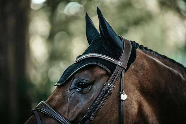 Nauszniki Kentucky Wellington Leather - czarne