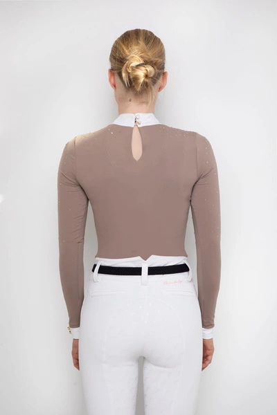 Koszula konkursowa Fleur de Lys Equestrian Holly - beżowa