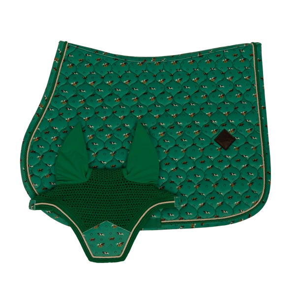 Kentucky czaprak Velvet Horse printing - zielony