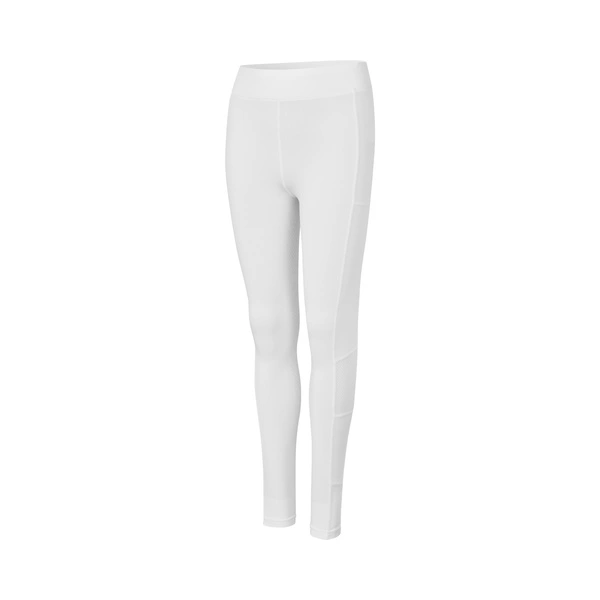Dziecięce legginsy Junior KLKemmie Full-Grip z pełnym lejem - białe