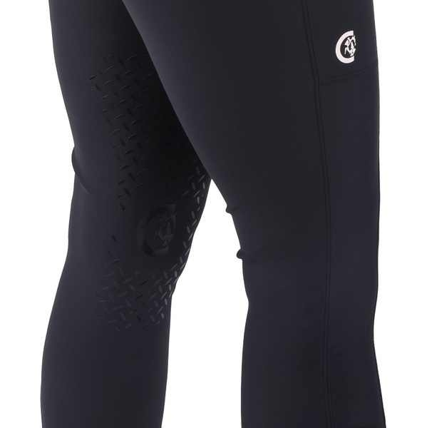 Damskie legginsy Kentucky Classic z kolanowym lejem - granatowe