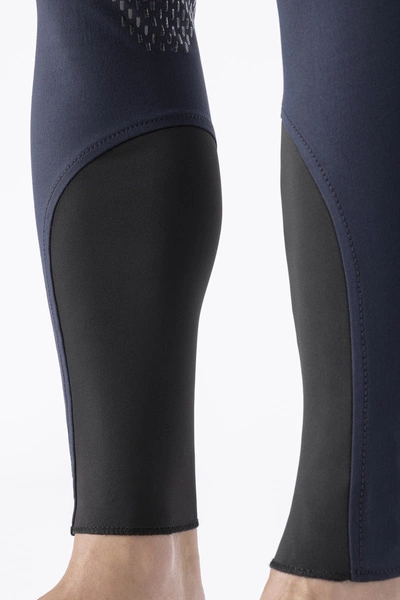 Męskie bryczesy Equiline Willow lej kolanowy X-Grip - granatowe