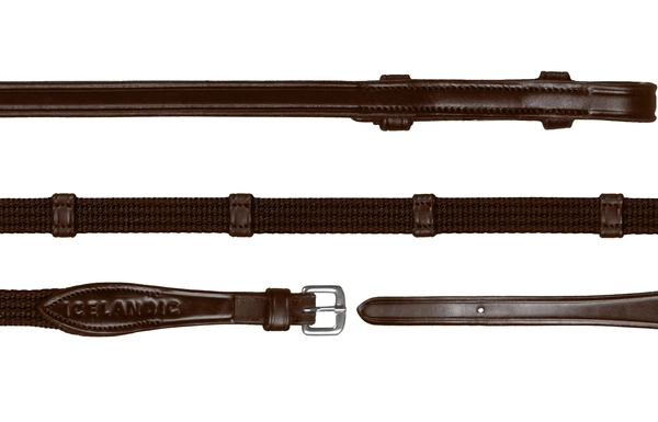 Parciane wodze 1/2" Dy'on Icelandic - brązowe