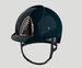 Kask KEP Cromo 2.0 Shine with Rose Gold Mirrors and Crystals - granatowy z granatowymi paskami