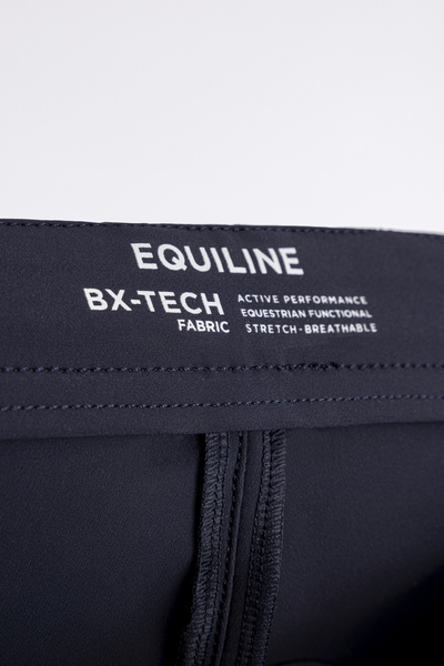 Damskie bryczesy Equiline Cornek z lejem kolanowym BX-TECH - granatowe